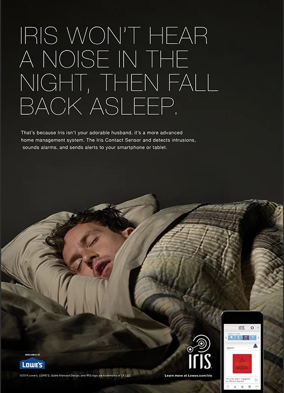  Print advertisement for Iris by Lowe's 
