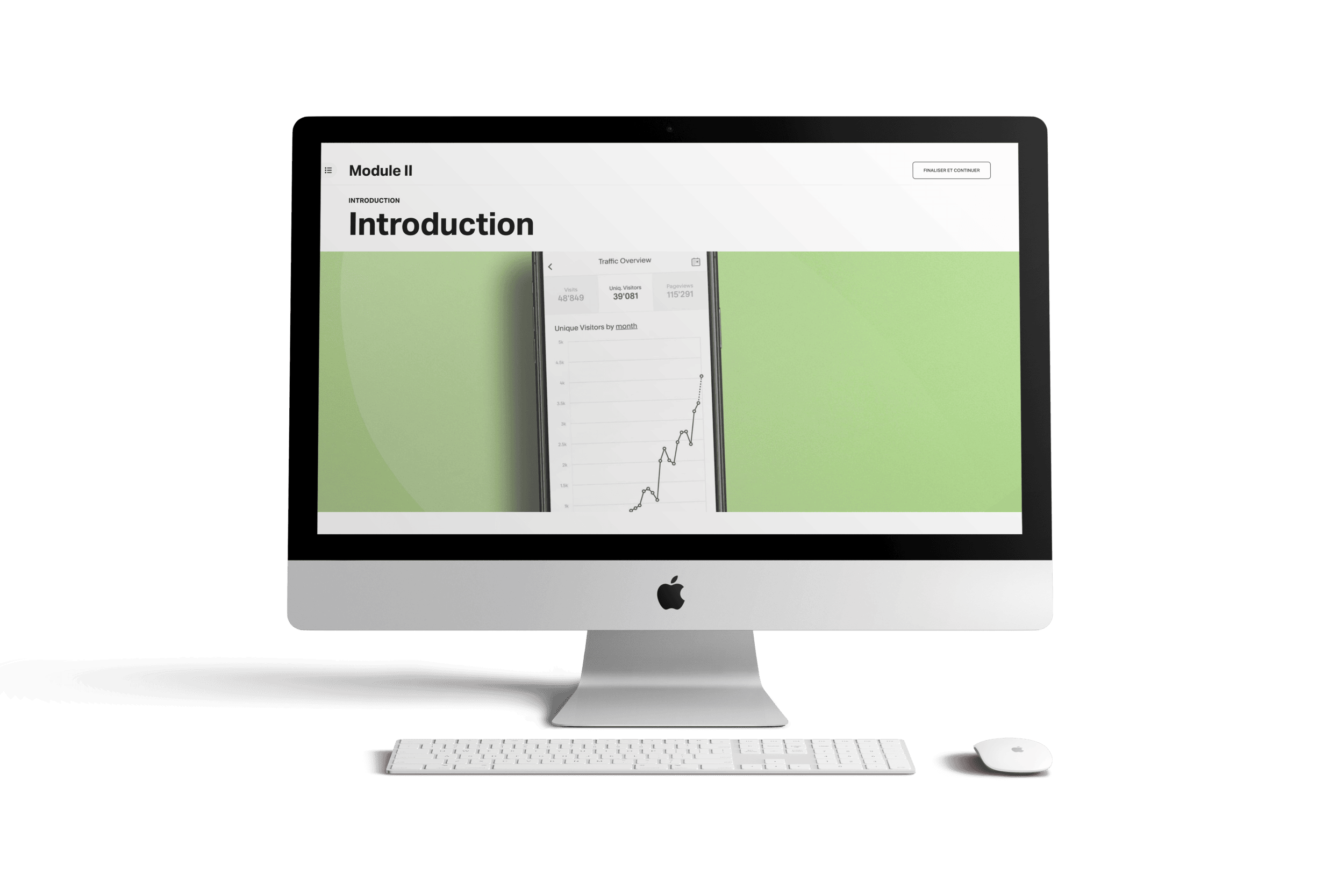 Mockup: formation en ligne (visibilité)