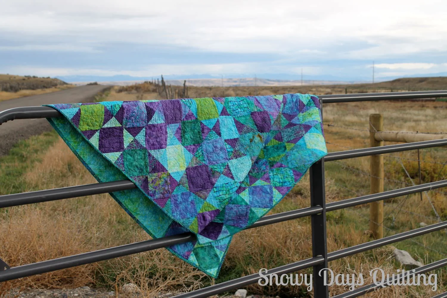 Finished: Gemstones Baby Quilt