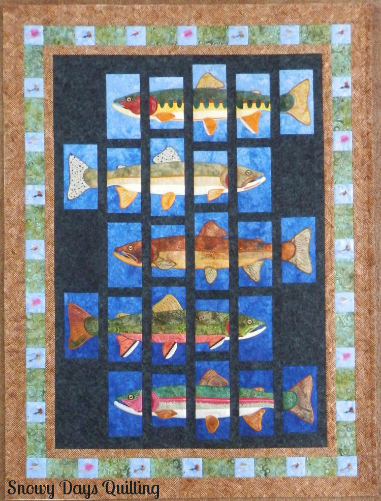 Trout of Montana Trailhead Country — Snowy Days Quilting