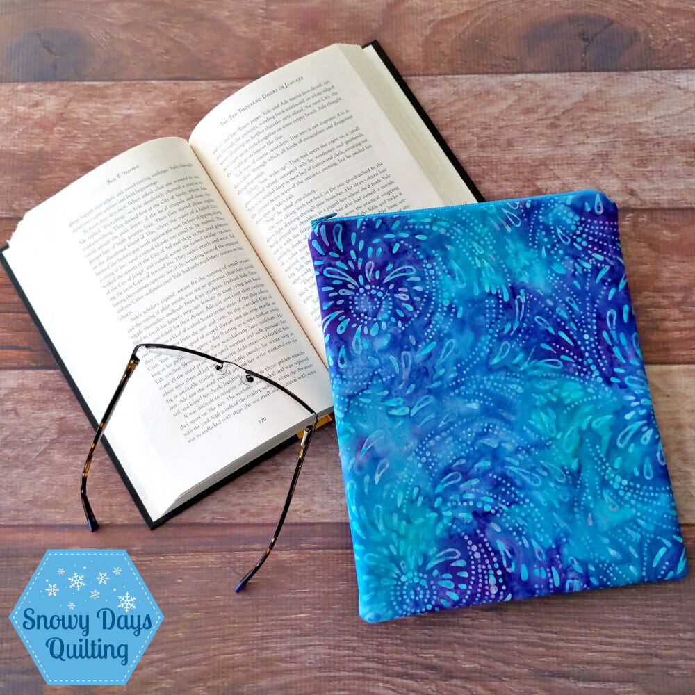 How to Make Zippered Book Sleeves — Snowy Days Quilting
