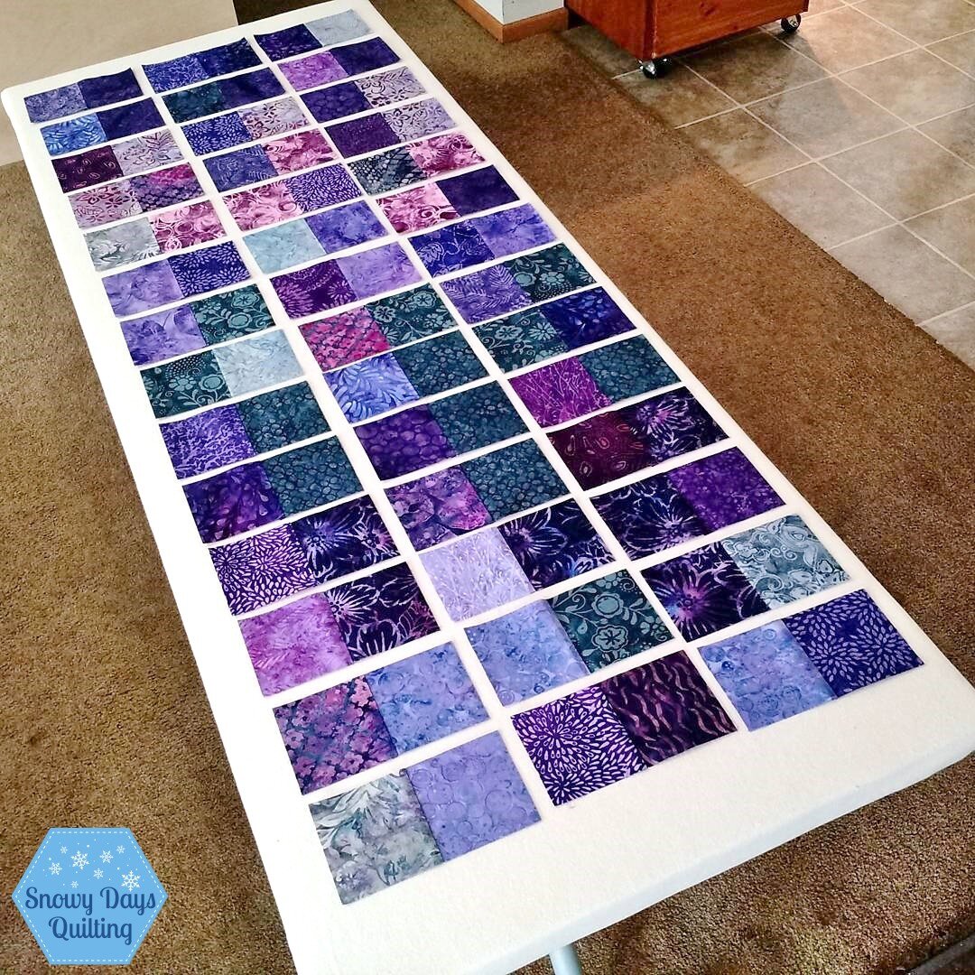 One of the best things I ever did for my quilting was to make this big ironing board! And the next best thing was the day I realized I could put it on an elevated folding table. Using a table as a base makes it SO much more sturdy than when it was on
