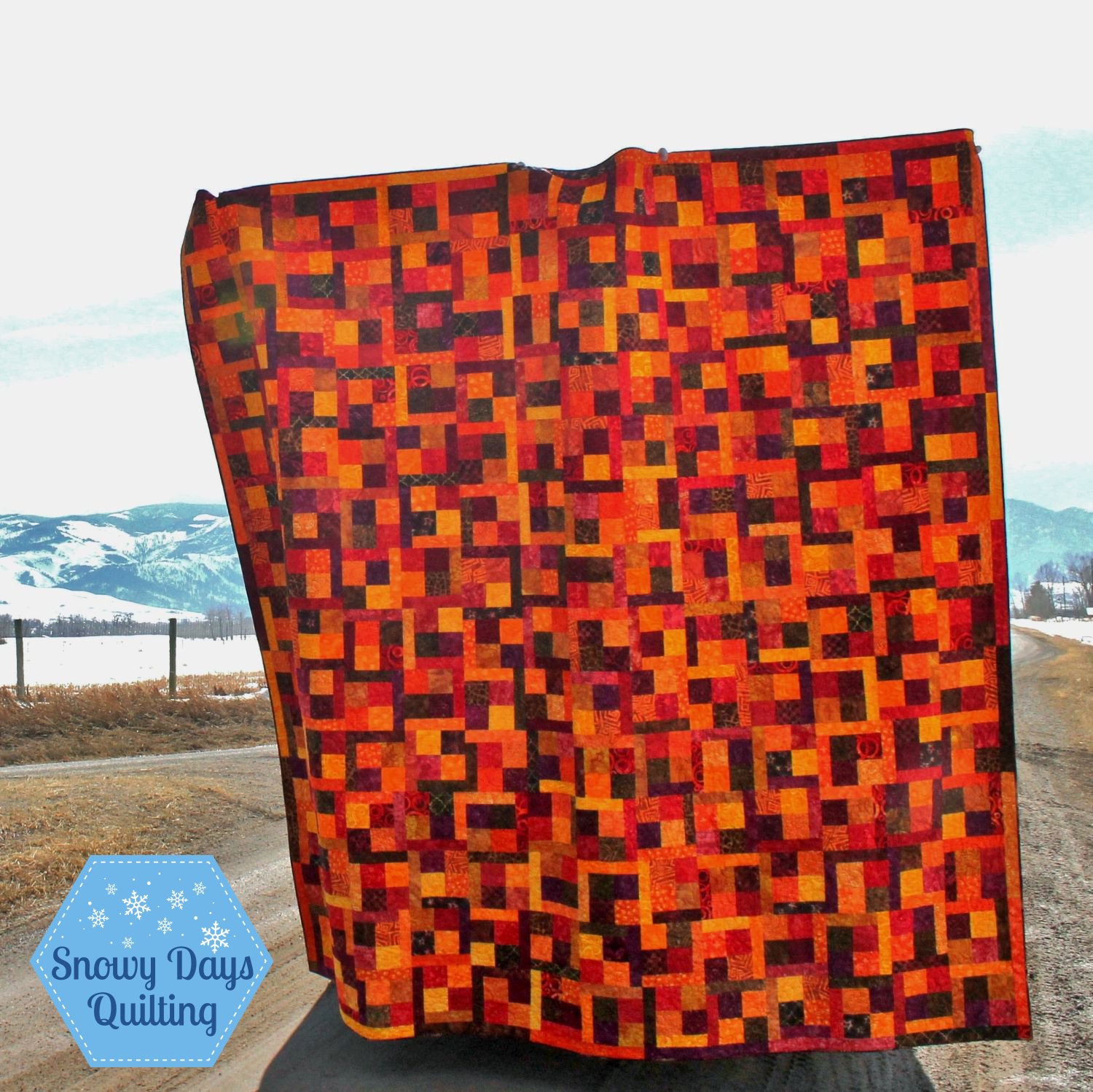 scrappy fall fat quarter quilt