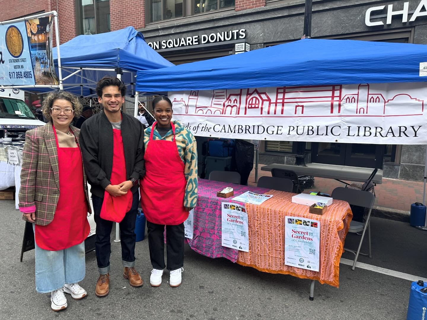 The Friends of CPL have a booth on JFK Street at the 39th annual MayFair Festival in Harvard Square. Tickets to the Secret Gardens of Cambridge are now live on our website via EventBrite. Stop by and pick up a beautiful bookmark or sticker.
.
.
.
.
.
