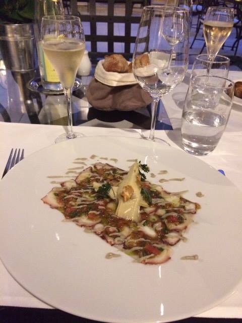 Carpaccio de poulpe à la coriandre et au pamplemousse, signé Clément Leroy