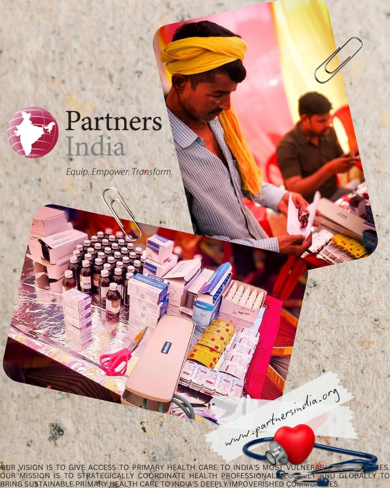 Our vision is to give access to primary health care to India&rsquo;s most vulnerable communities. Our mission is to strategically coordinate health professionals locally and globally to bring sustainable primary health care to India&rsquo;s deeply im