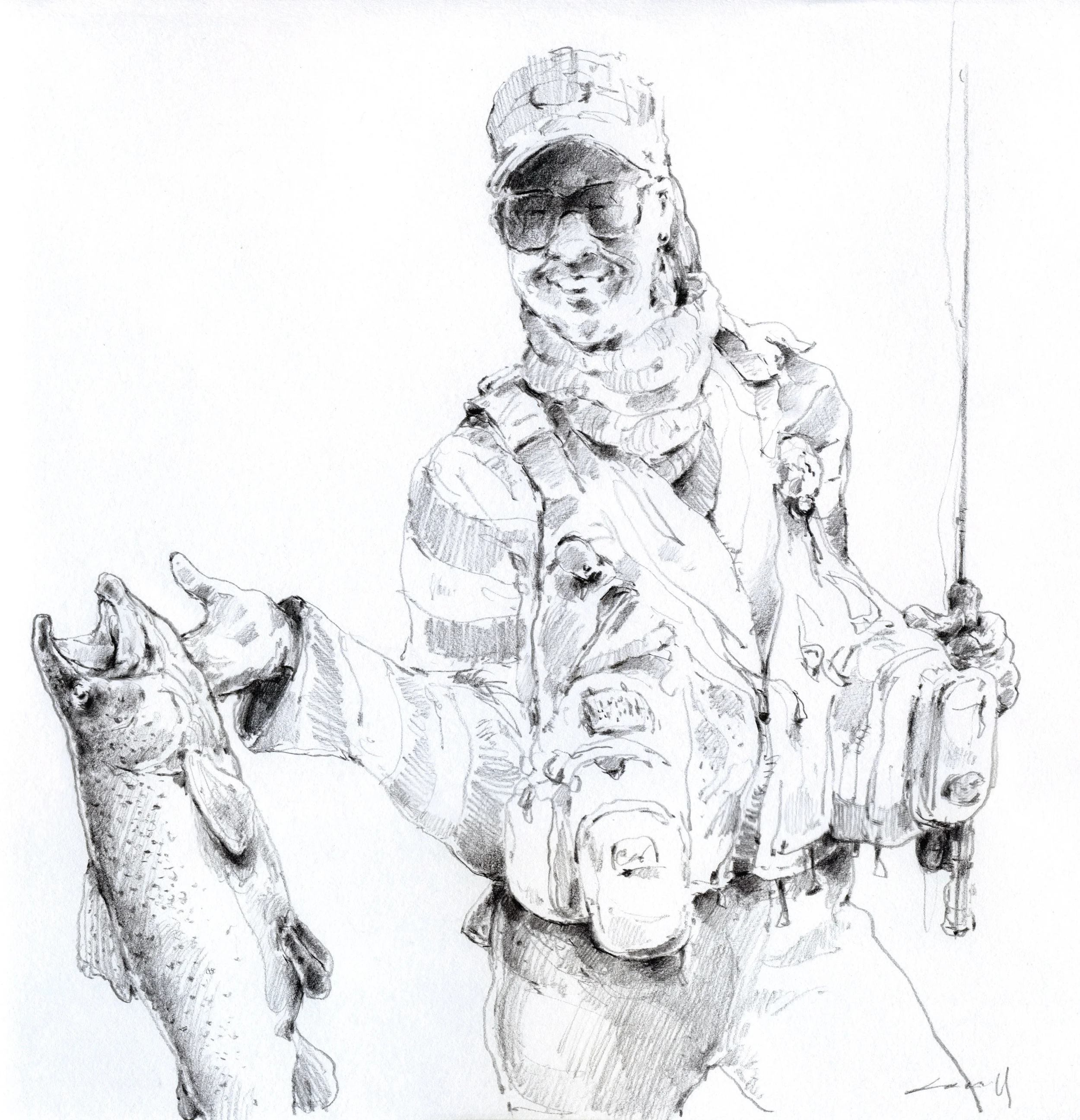 Quick lunchtime sketch of Andrea Larko