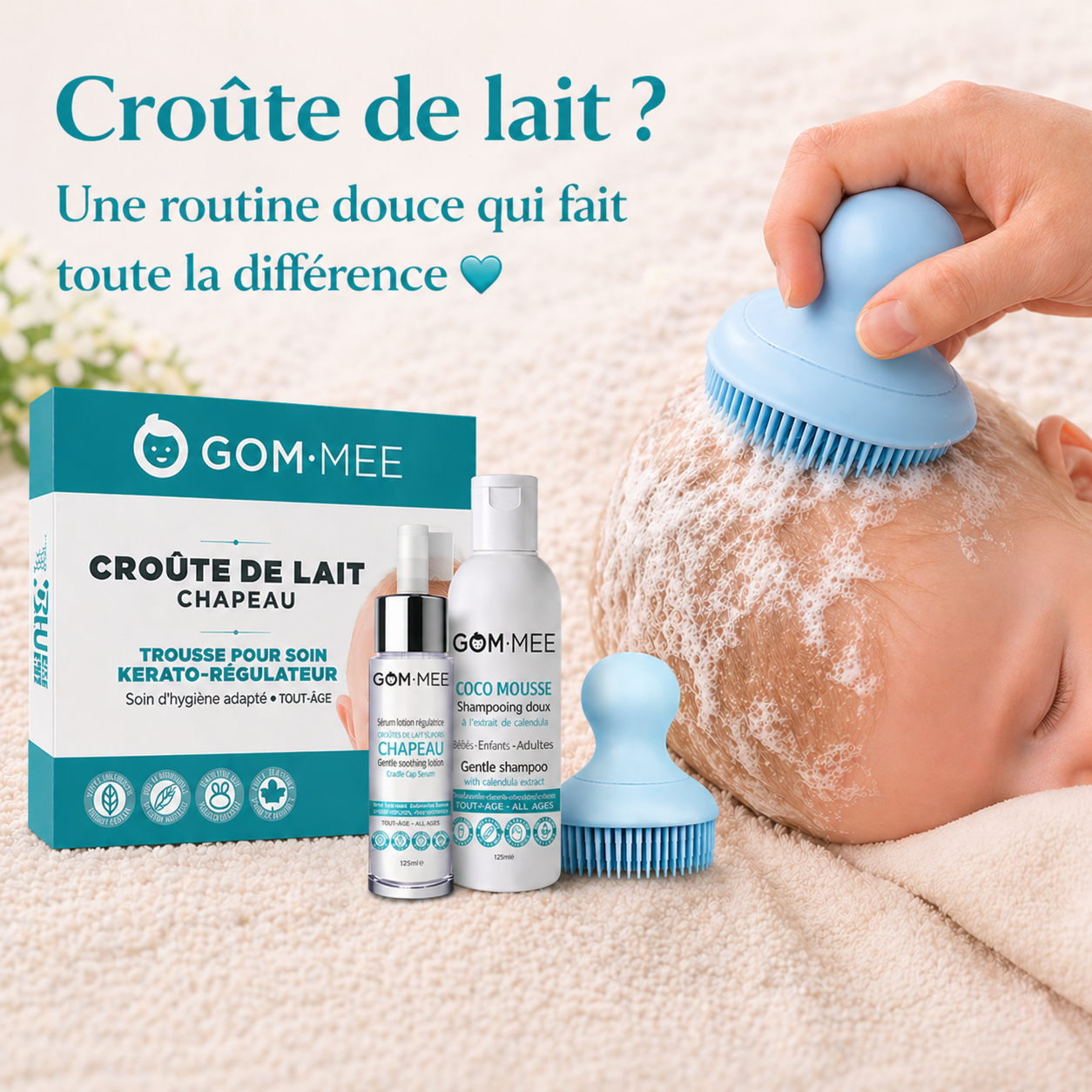 Trousse Croûte de lait Brosse capillaire GOM.MEE.png