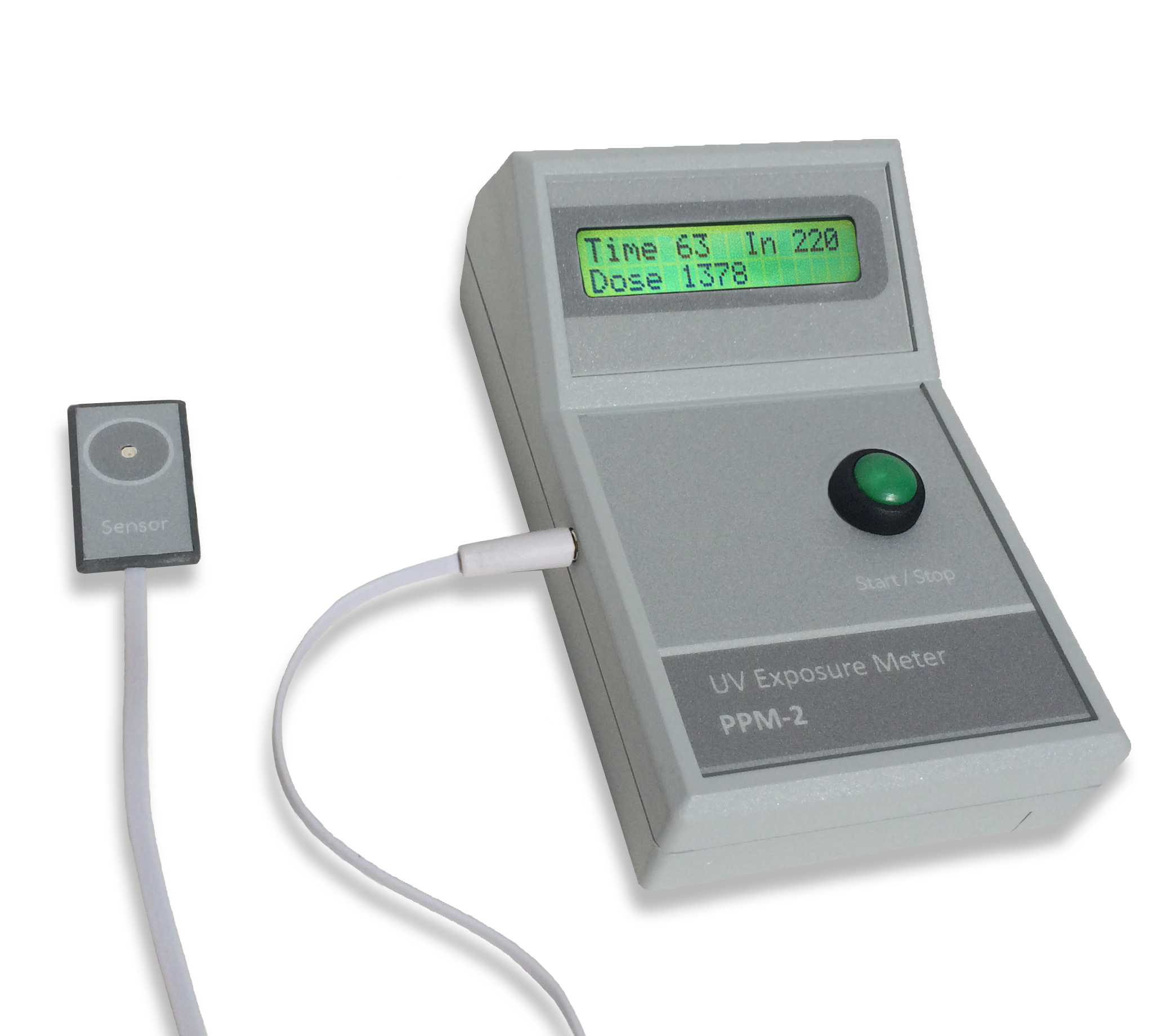  The PPM-2 UV exposure dose meter with external UV sensor