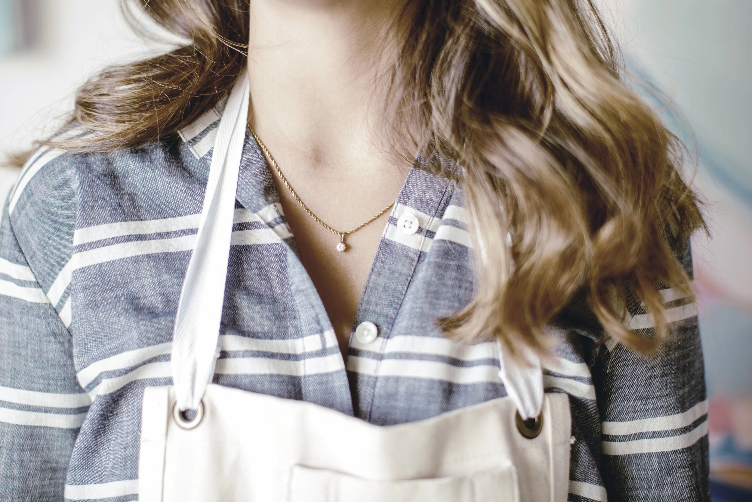 The necklace given to Britt by her father, featuring the diamond from her Grandmother's engagement ring.