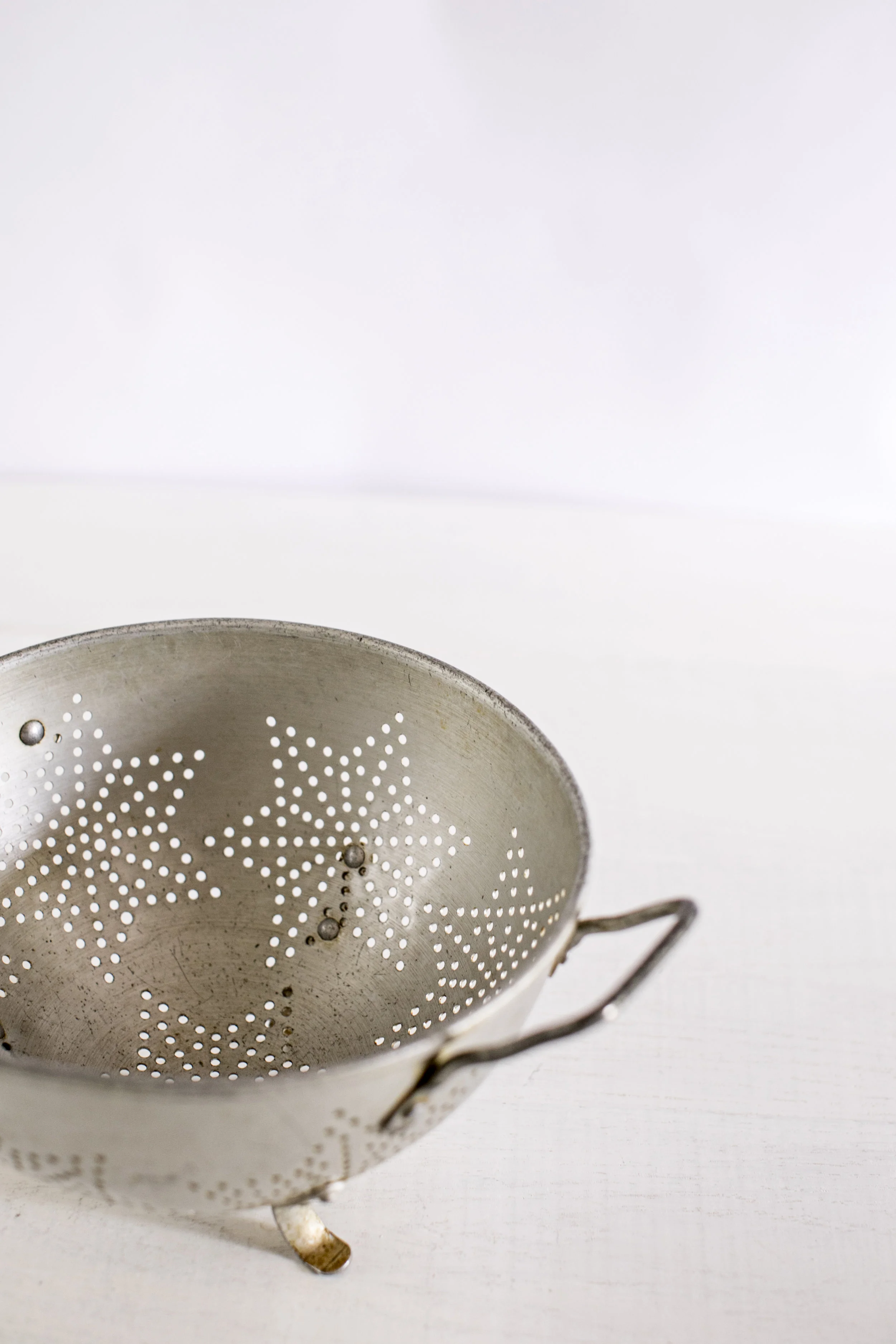 Vintage Tin Colander by heirloomed