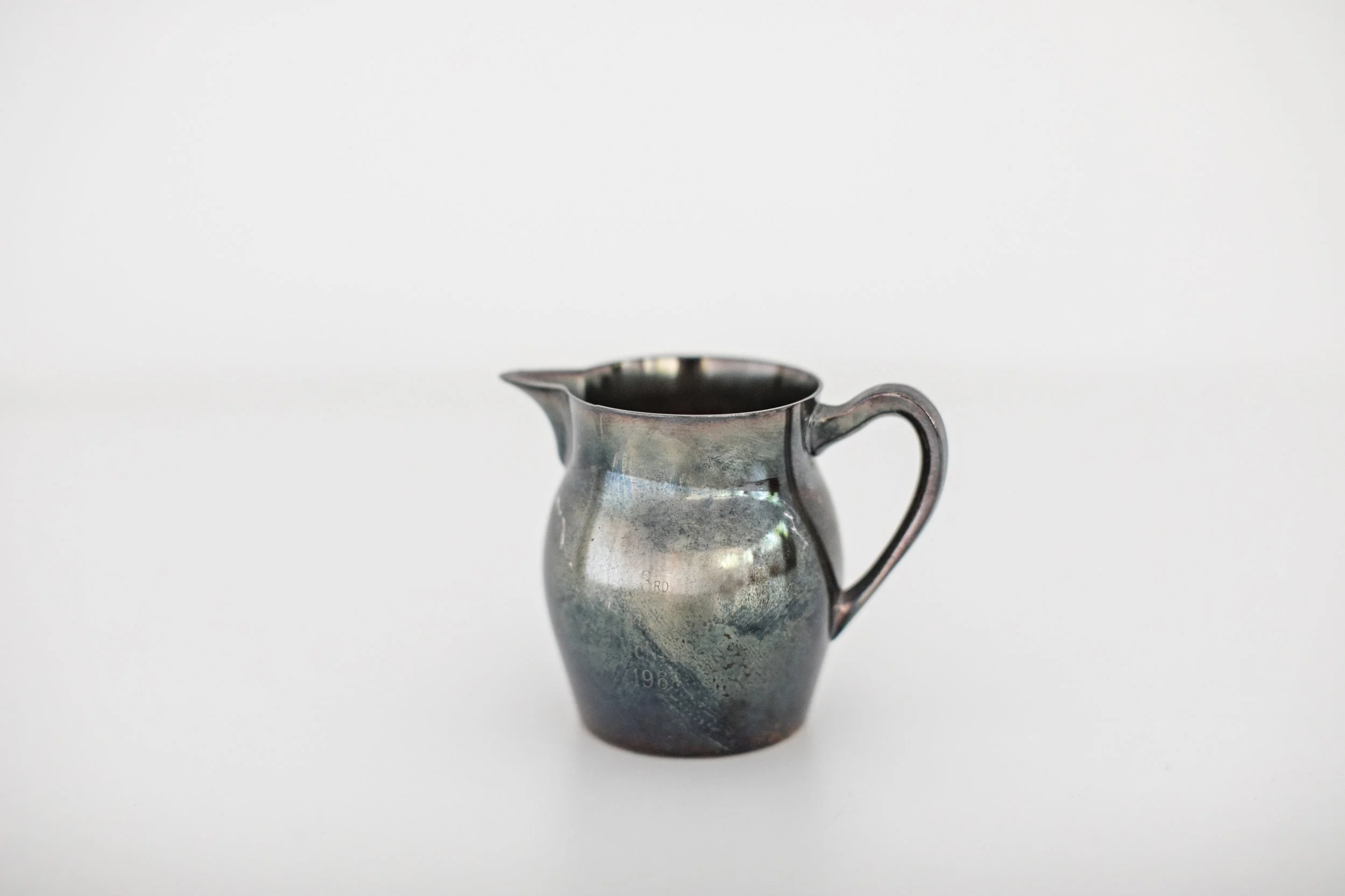 Vintage Metal Creamer Cup by heirloomed