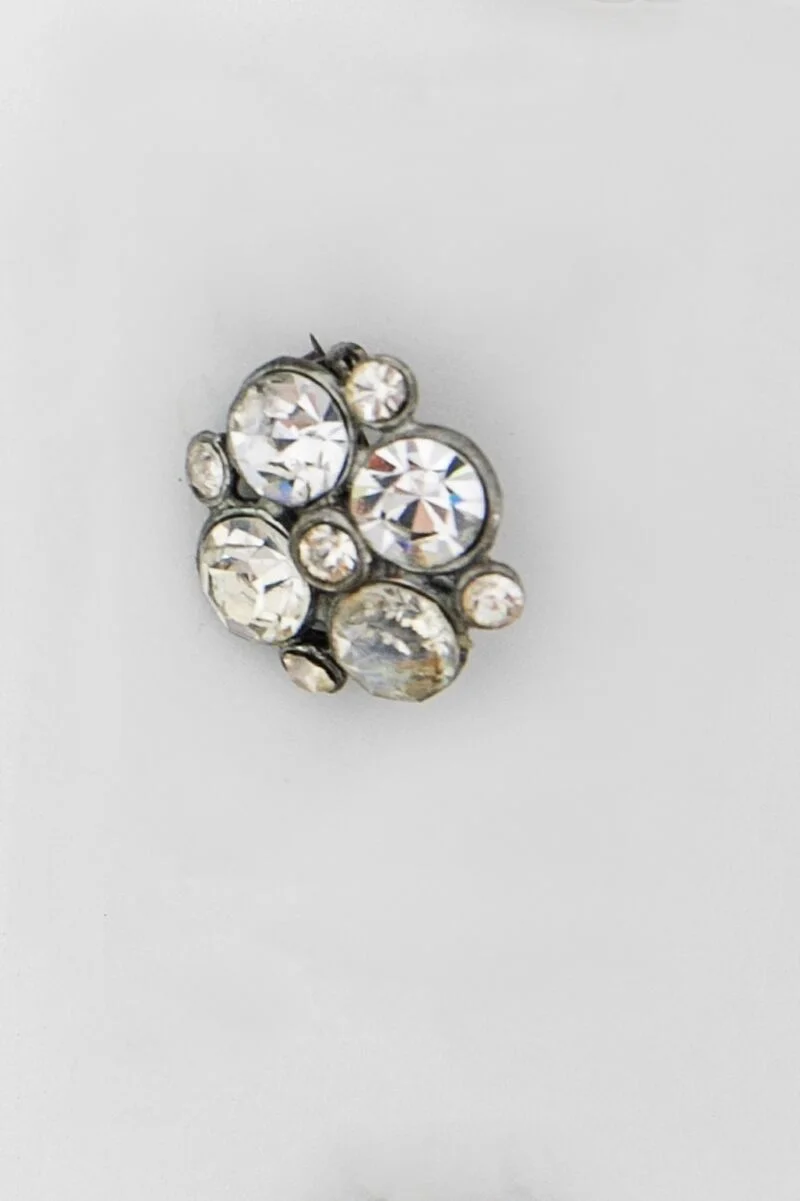 Vintage Small Diamond Circle Brooch by heirloomed