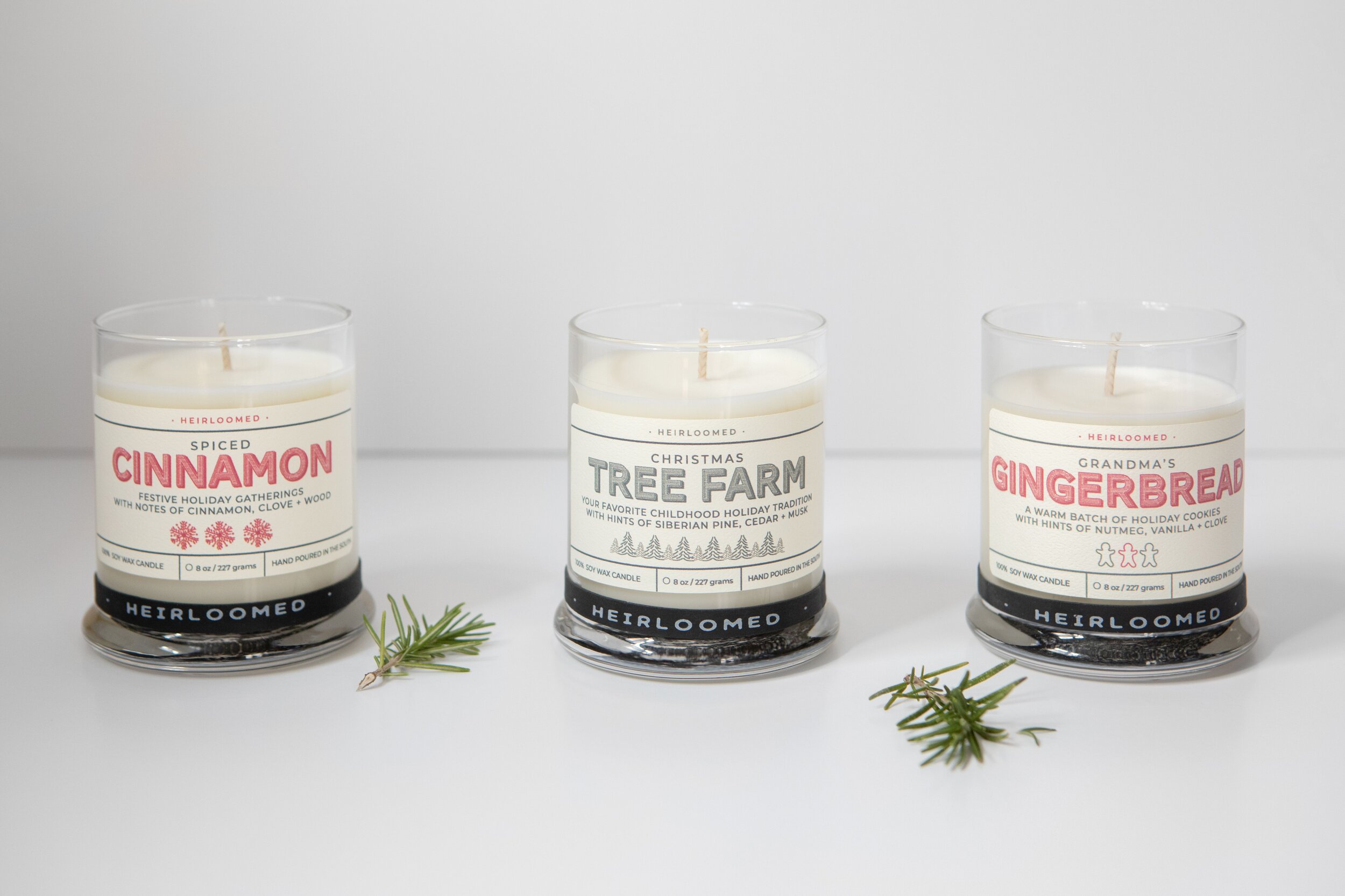 Holiday Candle Collection Christmas Tree Farm — heirloomed linen