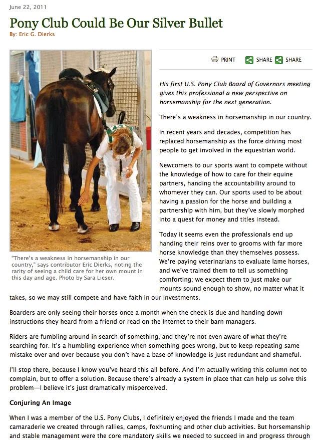 Pony Club Could Be Our Silver Bullet