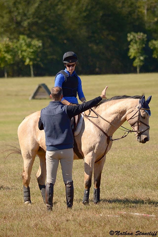 Eric and I at the Gibbes Farm for schooling. Photo by Nathan Stancliff.