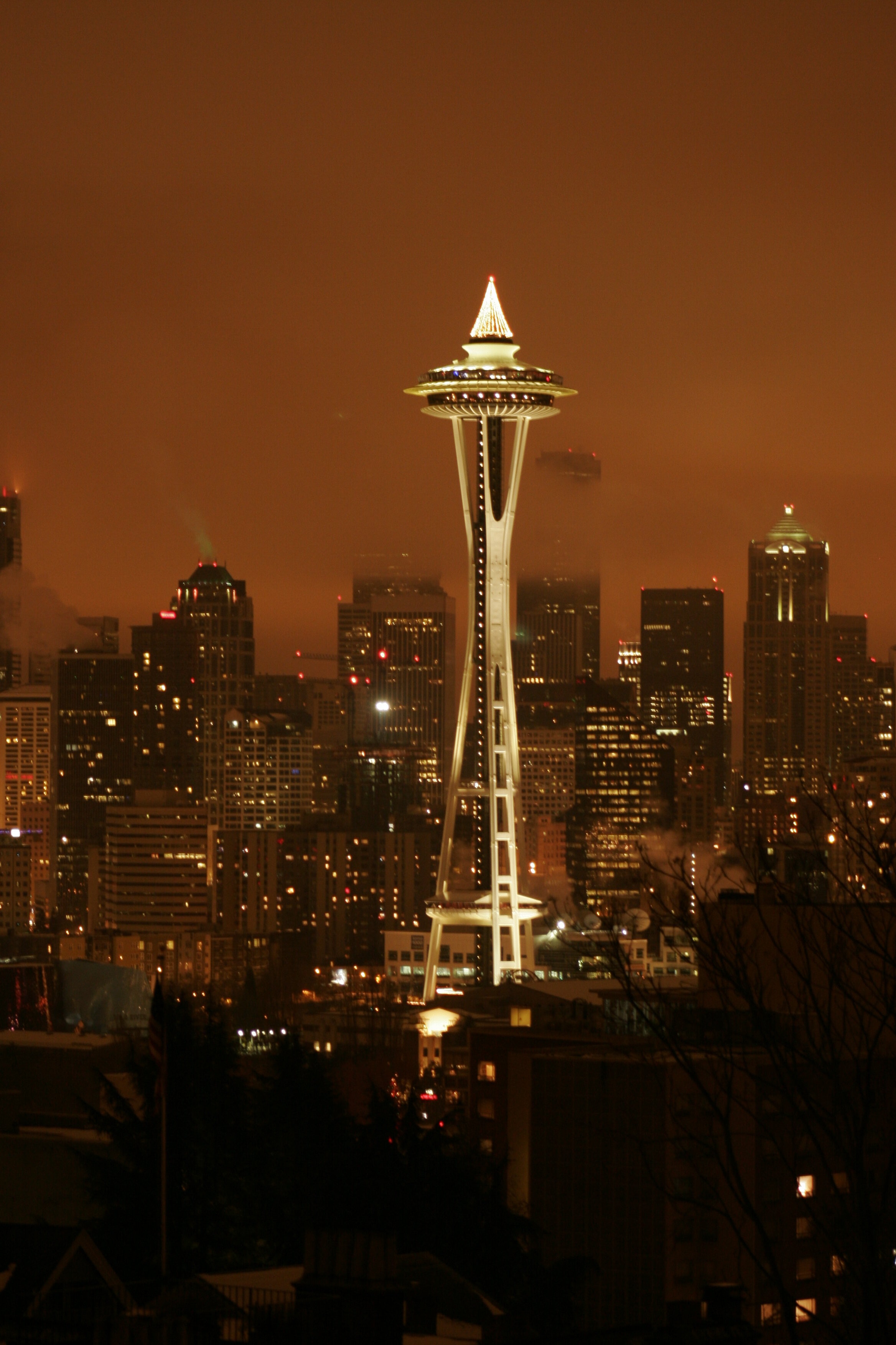 Christmas Space Needle - Seattle, WA