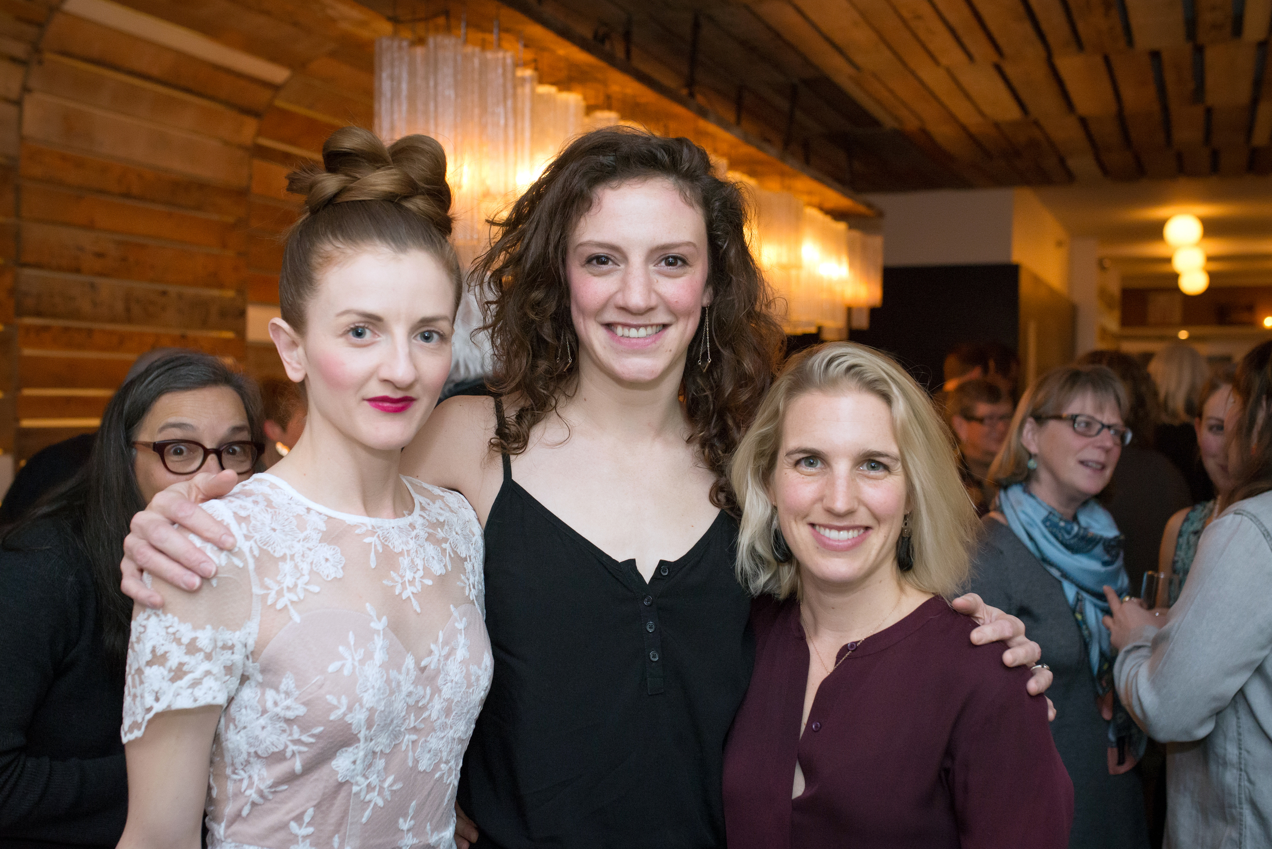 Dancers Rhonda Baker, Gillian Seward-Boone and Jacinte Armstrong.