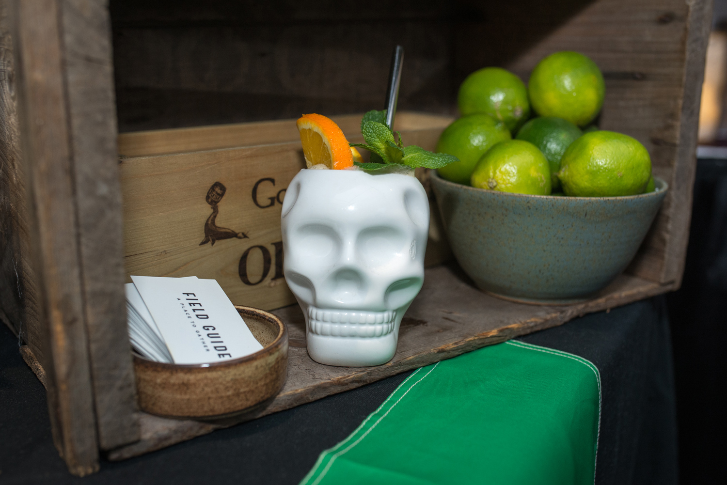 Field Guide – Michael Hopper Portside Punch: Gosling’s Black seal Rum, lime, pineapple, chilies, angostura, mole
