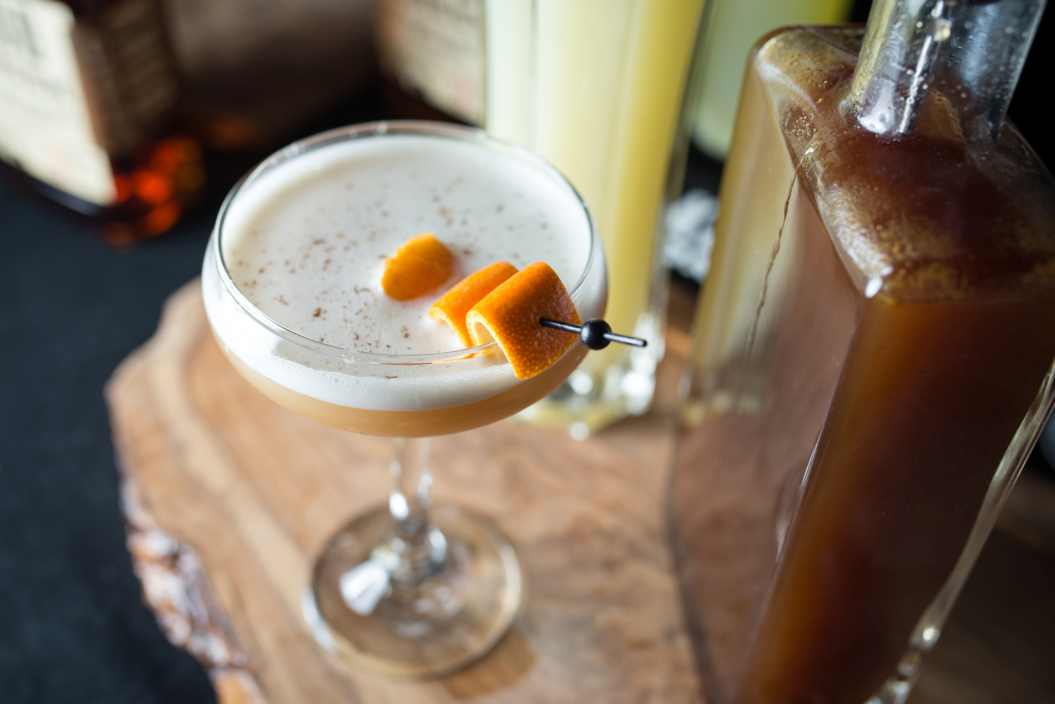 Gio – Jared Wall Some Days: Knob Creek Bourbon, kola syrup, egg white, tonic, lime juice