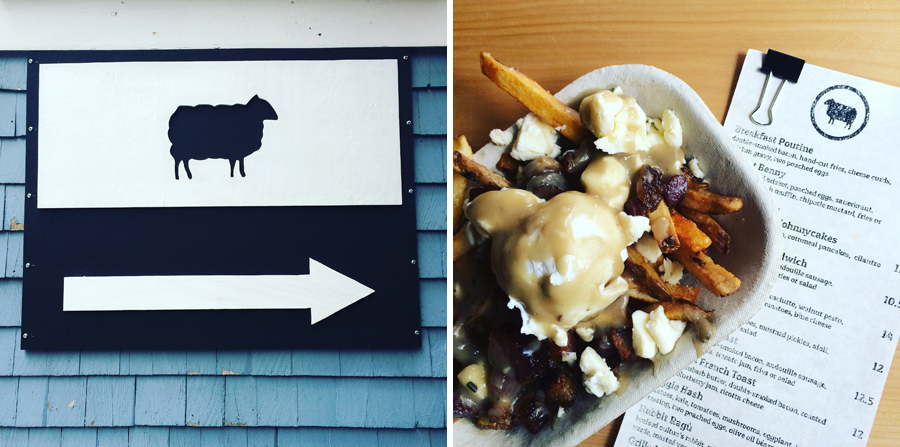 Met up friends at Black Sheep Restaurant for some Breakfast Poutine – Hand Cut Fries, Oulton's Bacon, Gravy, Cheese Curds, and Poached Egg. So good!