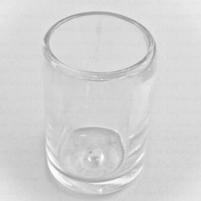  Hand-blown Asymmetrical Drinking Glass  20.00  At just over 6oz, this is a fun little glass to have around. Reminiscent of the local diner's small orange juice glass that comes with breakfast but a bit thicker all around for more durability.  Approx