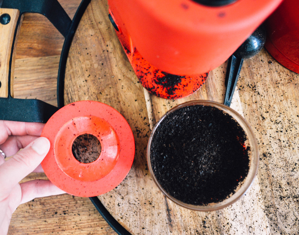 Cold pressed iced coffee [video]
