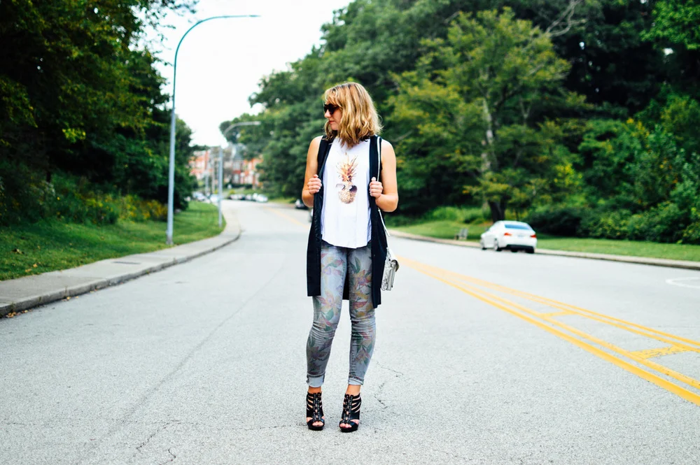 Dressed out: pineapple graphic tee