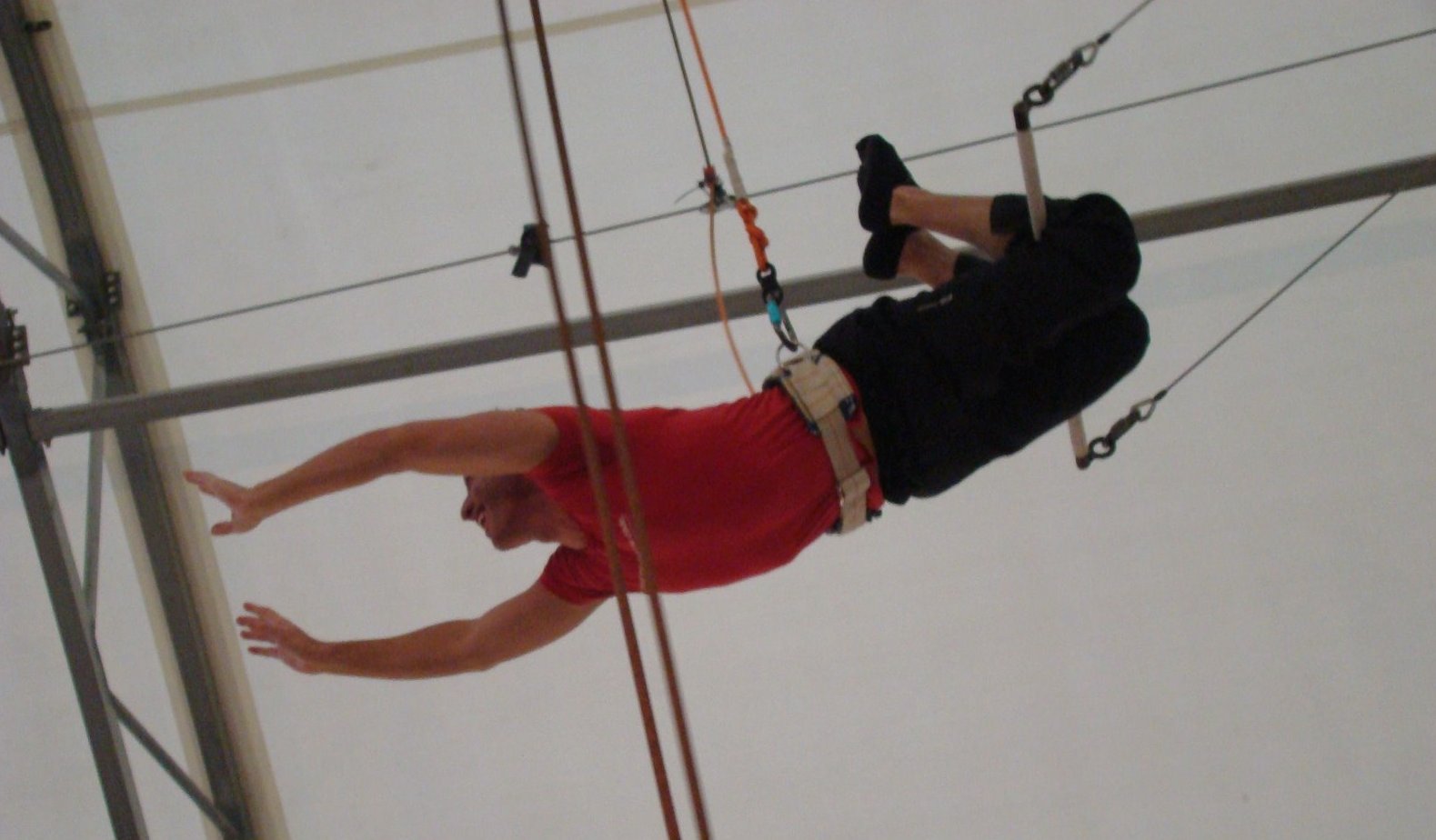  Rick learning how to trapeze. 