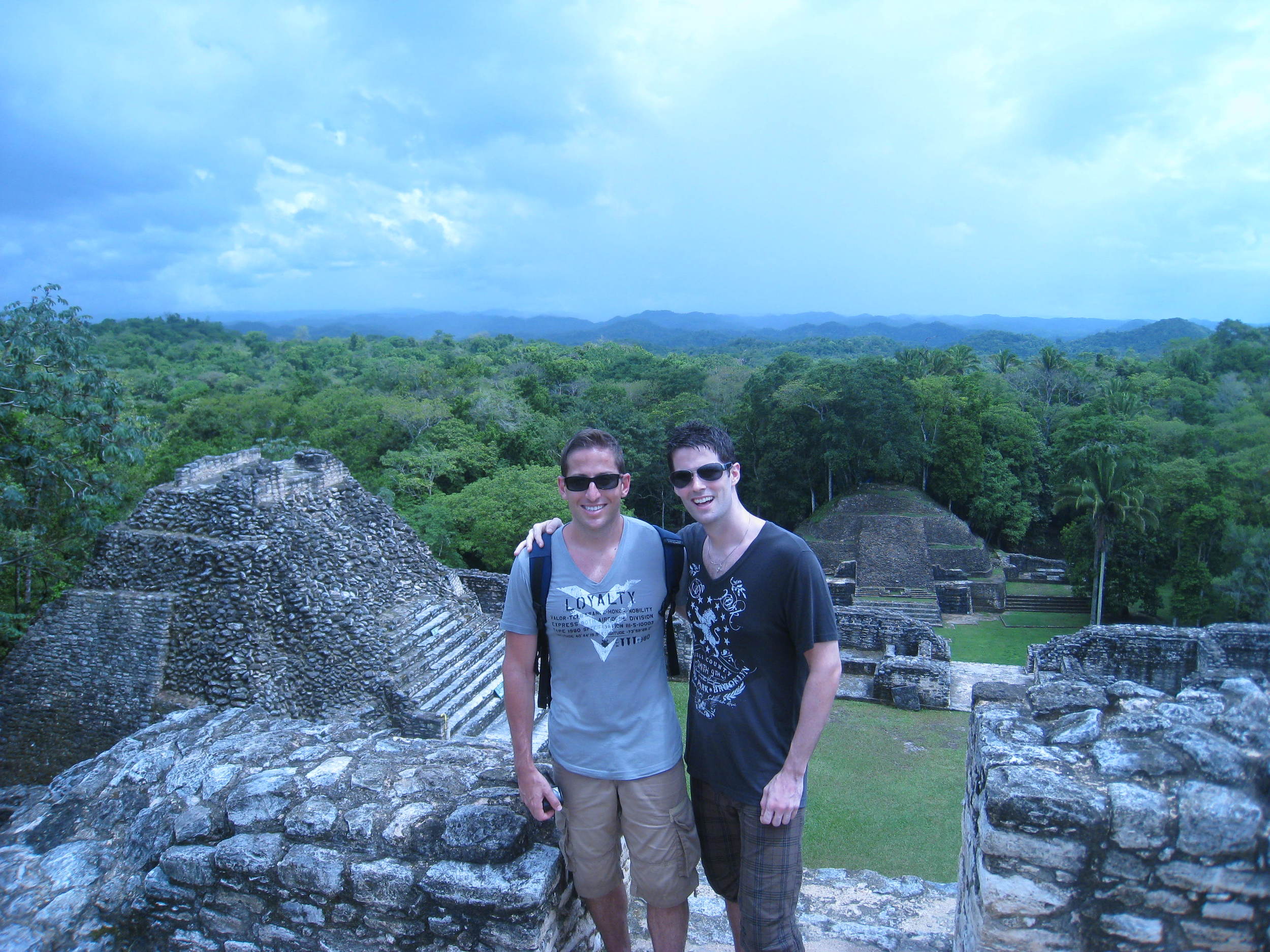  Visiting the Mayan ruins in Belize. 