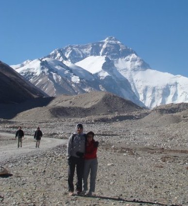  Rick &amp; Kat hiking at Mt. Everest! 