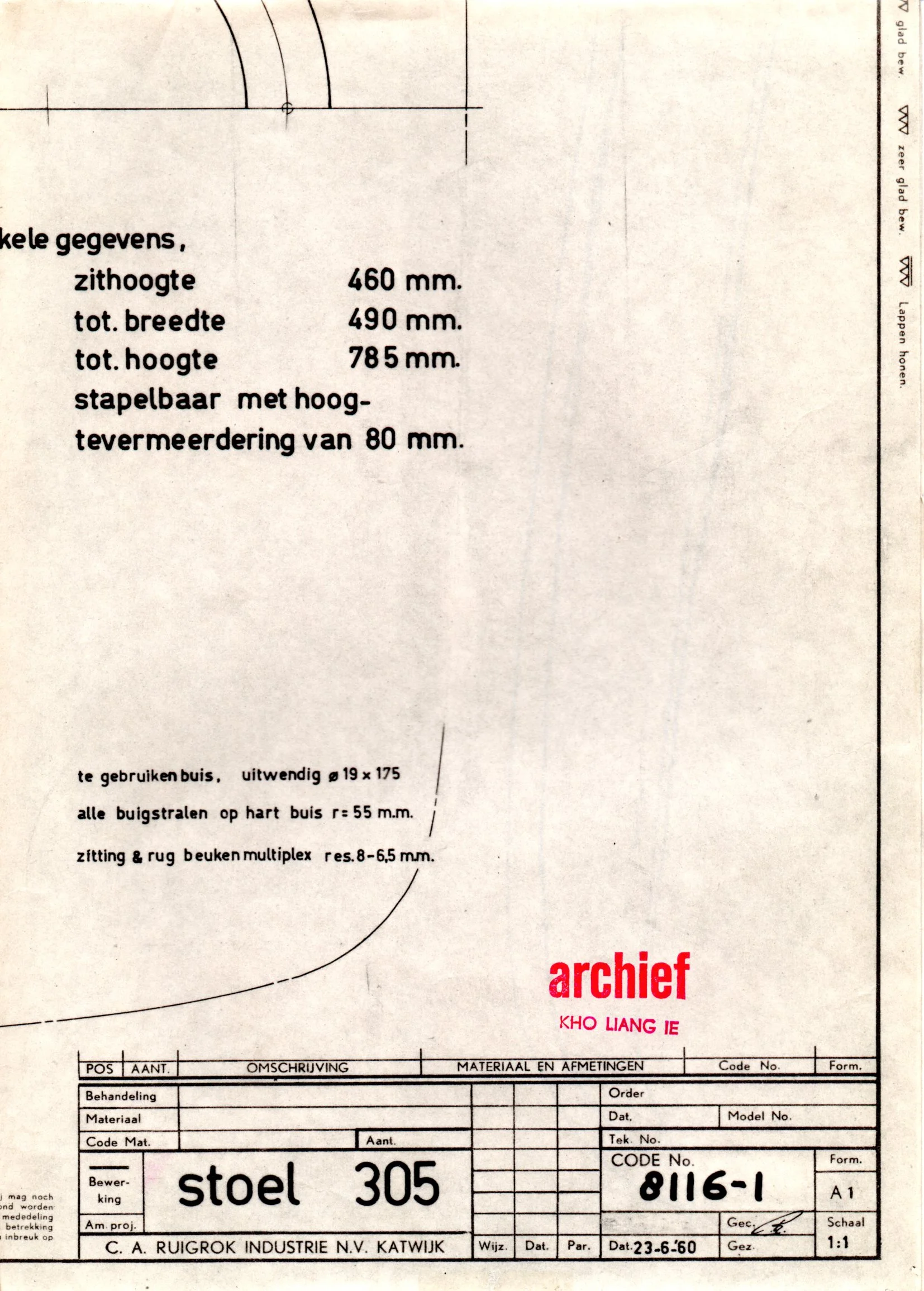 1960 redesign for the model 305.