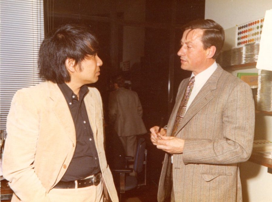 With Harry Wagemans CEO Artifort, Cologne 1971