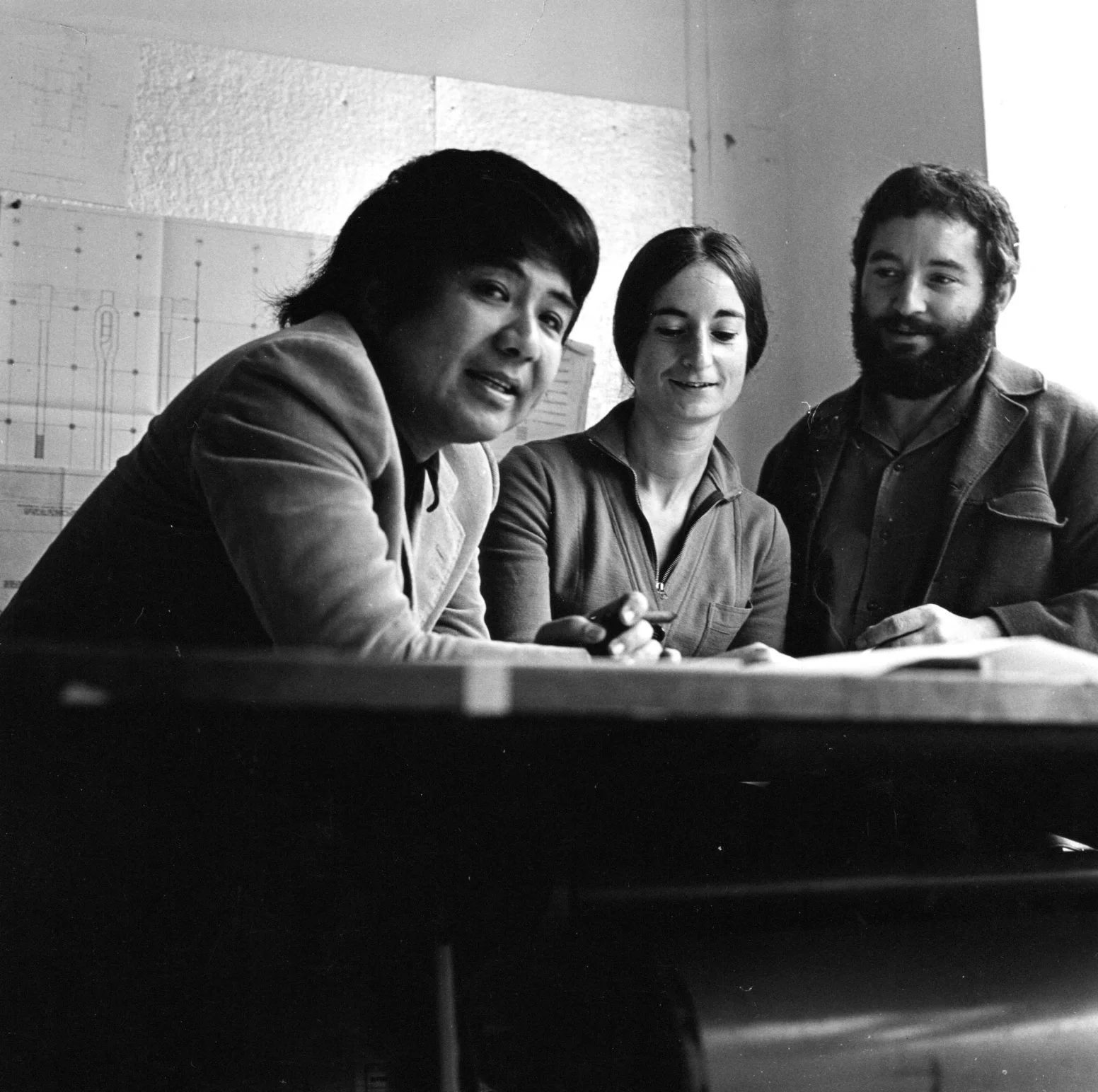 With Nel Verschuuren (m) and Tinus van de Kerkhof (r). Photo jan Versnel