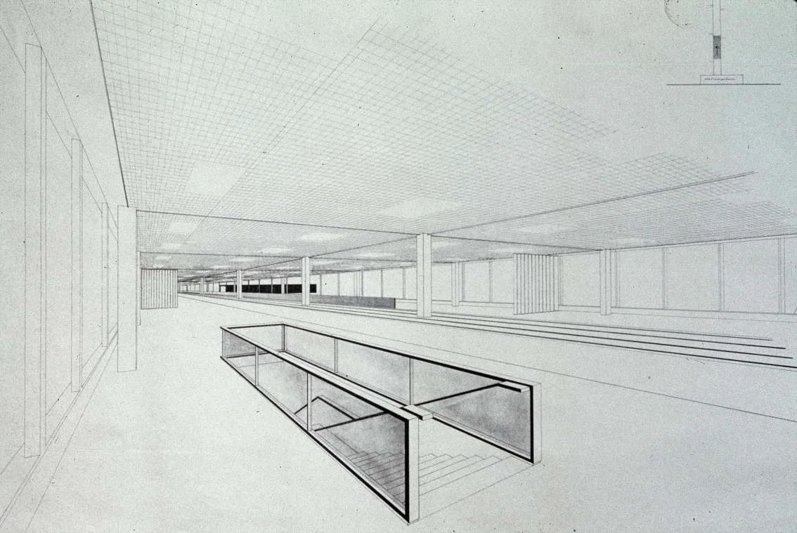 Stairs. Drawing c 1964/65