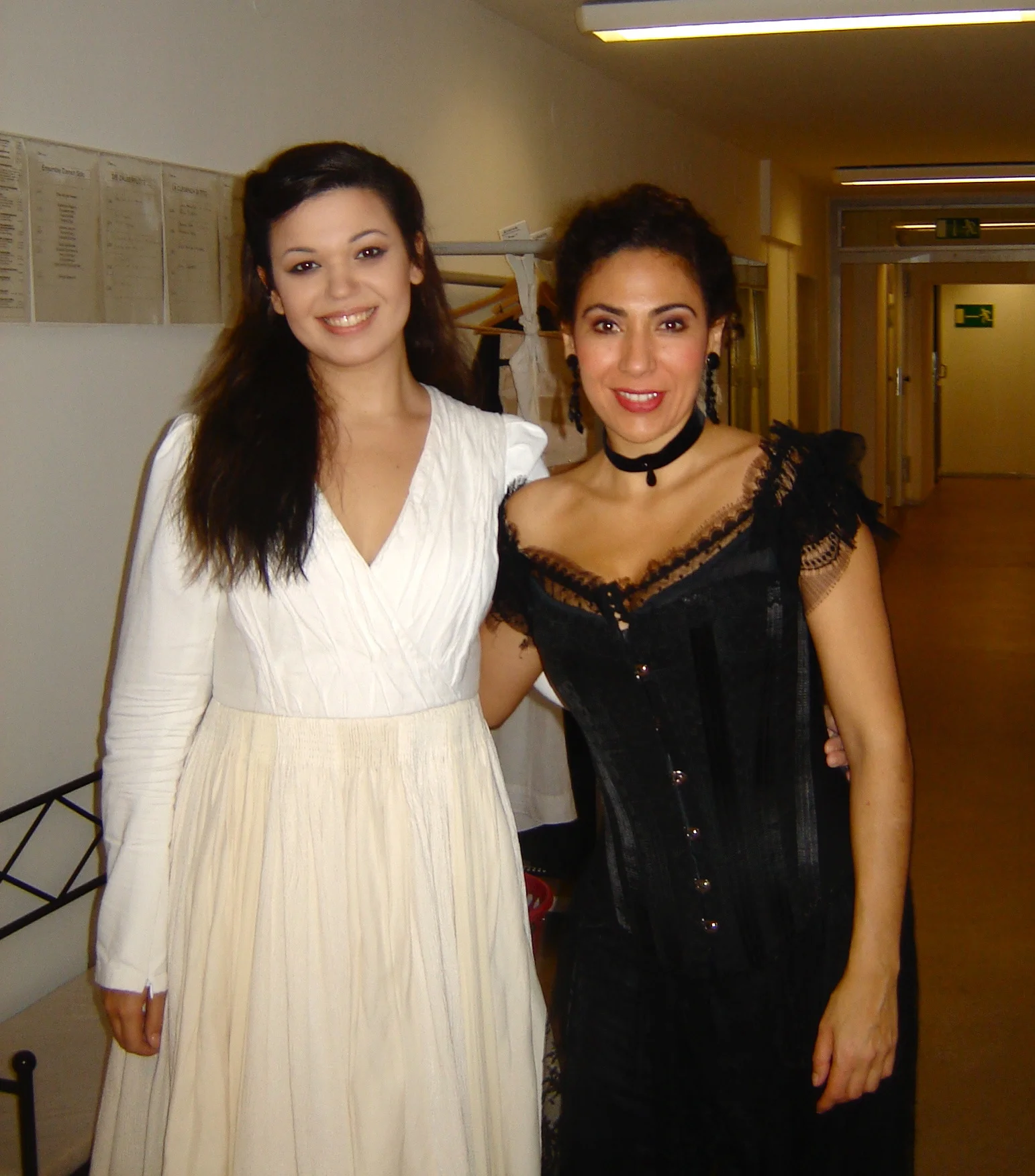 Musetta always gets to be so comfortable. (With Juanita Lascaro)