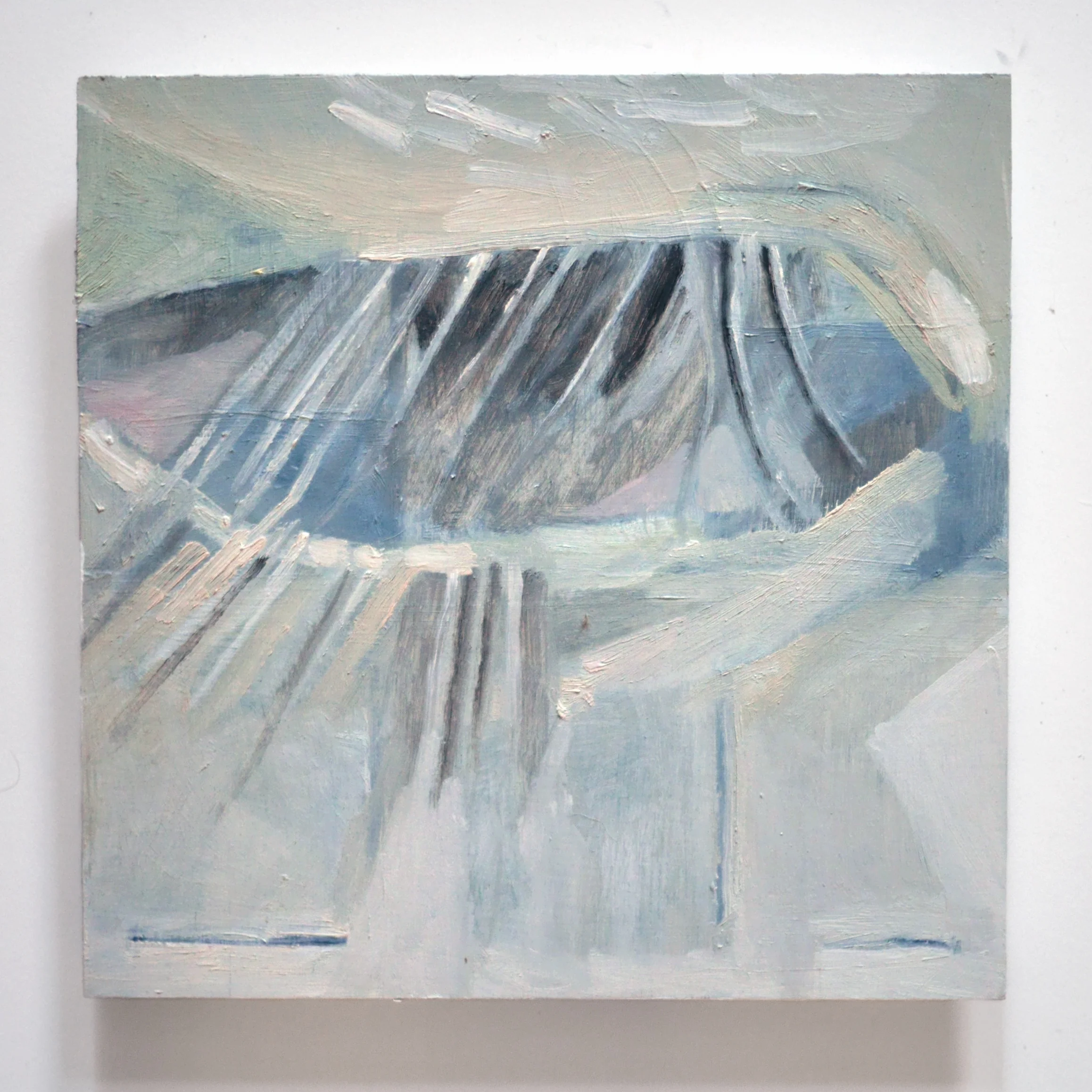 THM, 11.5” x 11.5”, oil on shaped panel, 2016