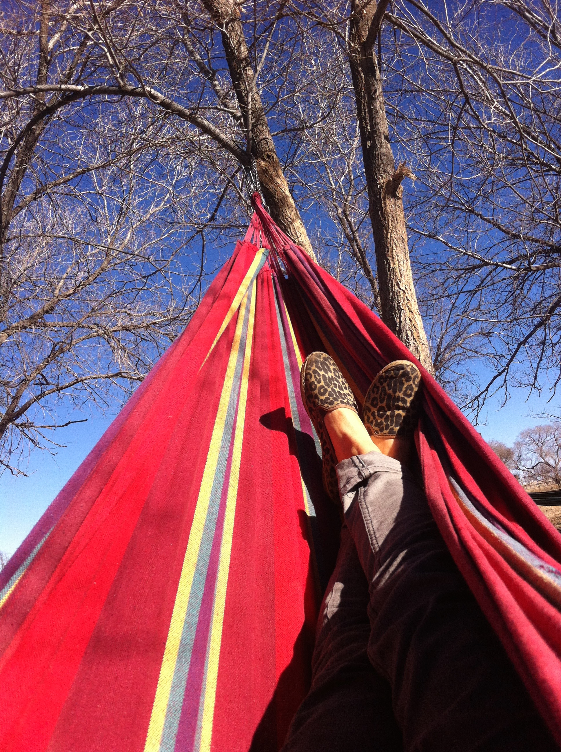 Hammock time at El Cosmico in Marfa, TX