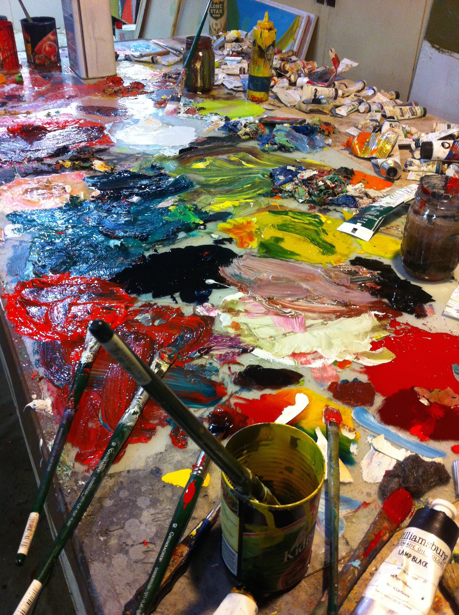 An artist's studio in Marfa, TX