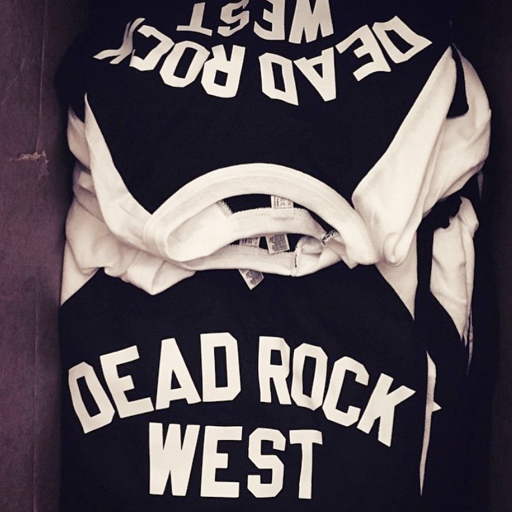 The popular Dead Rock West baseball tee