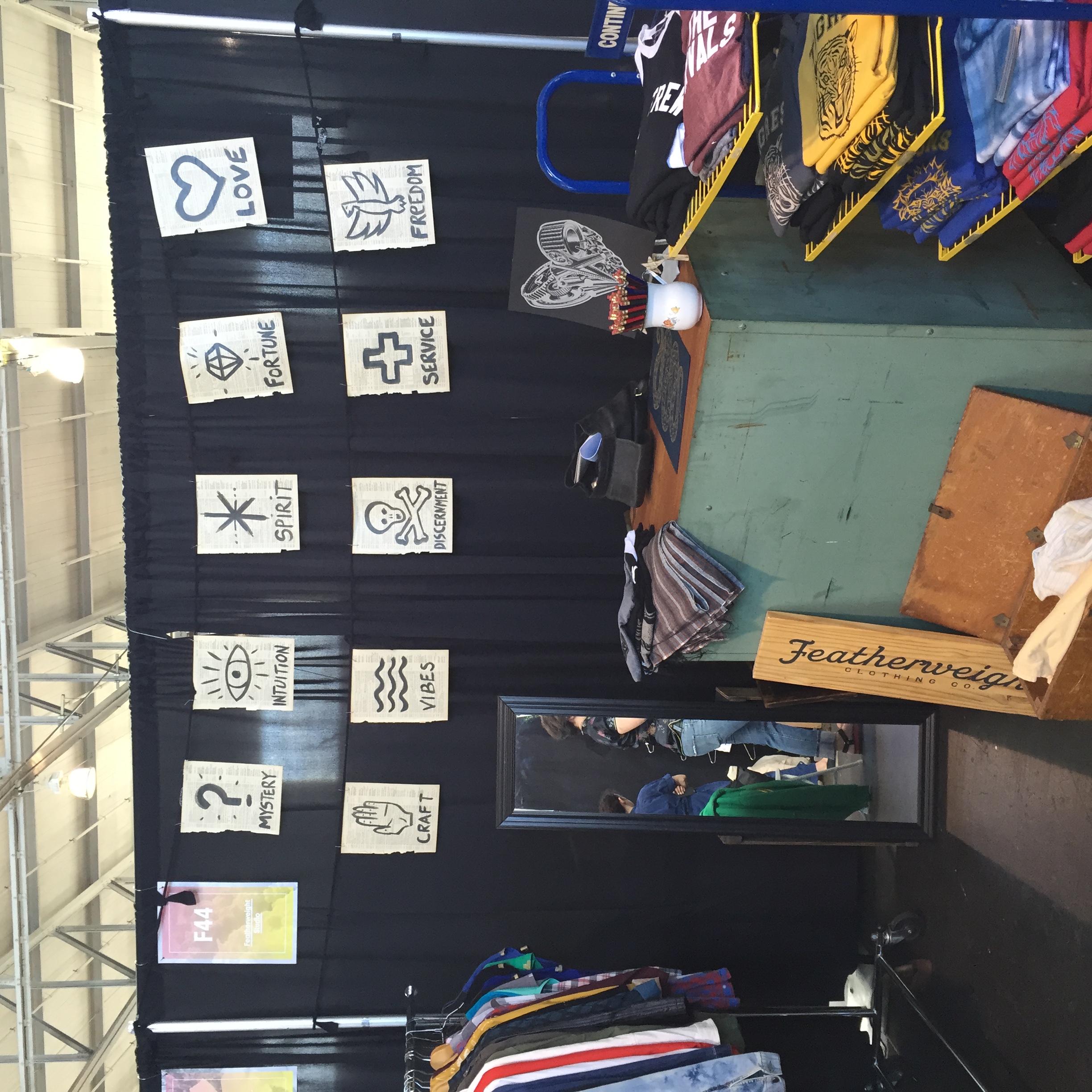 Setting up @ West Coast Craft