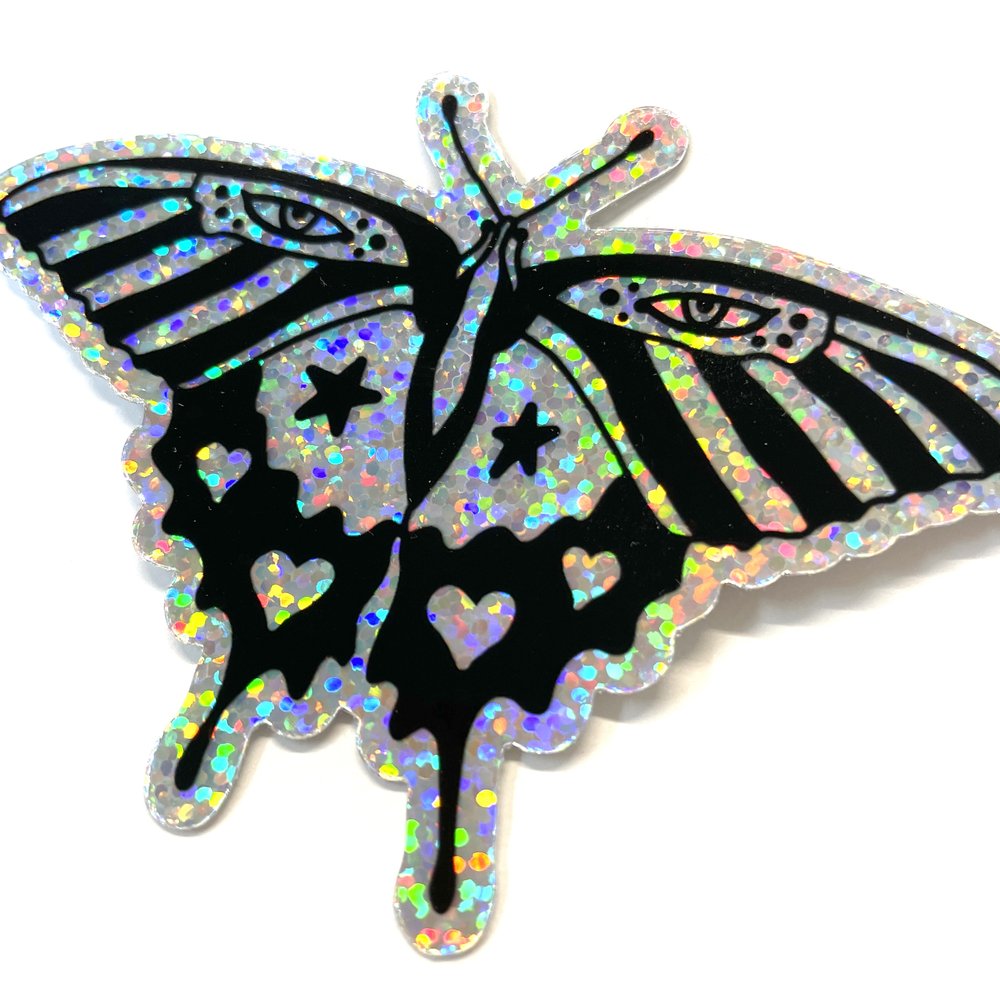 Glitter Butterfly Sticker by Krissy Teegerstrom — Featherweight Studio