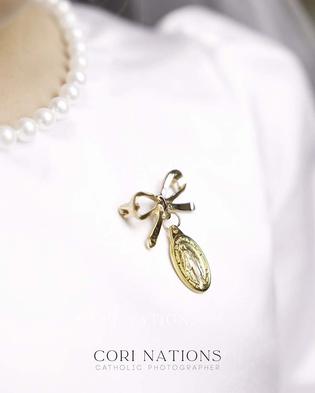 Girl's First Communion pin studio photography St. Louis, Missouri