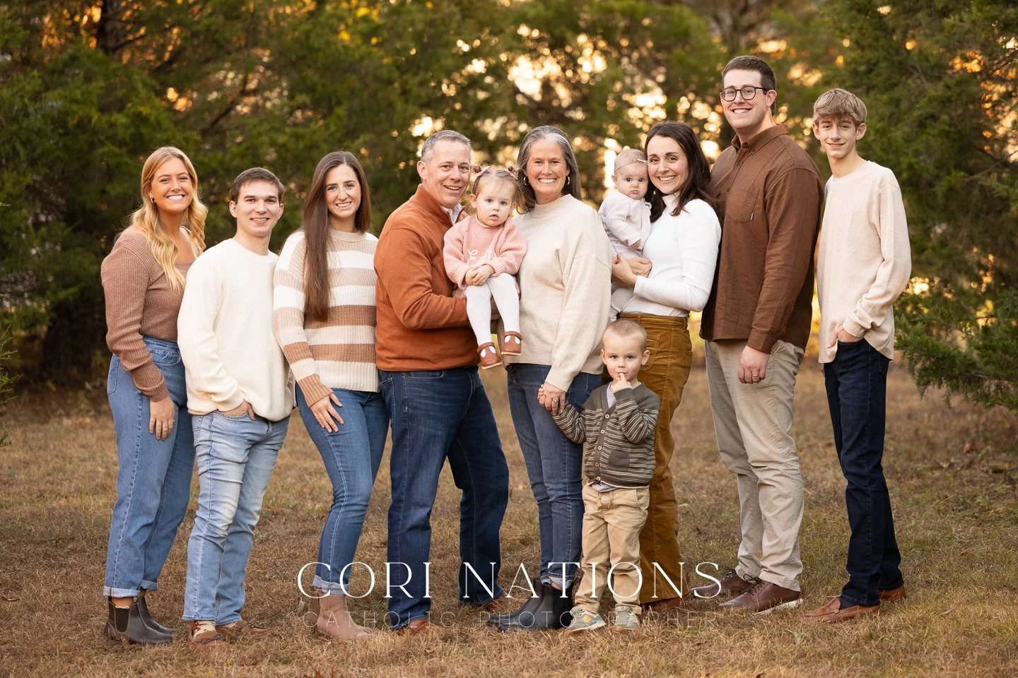 Outdoor Catholic family photography St. Louis, Missouri