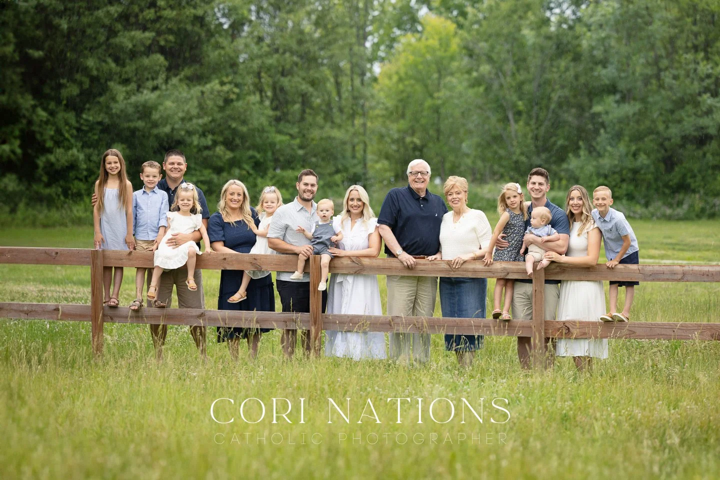 Outdoor Catholic family photography St. Louis, Missouri