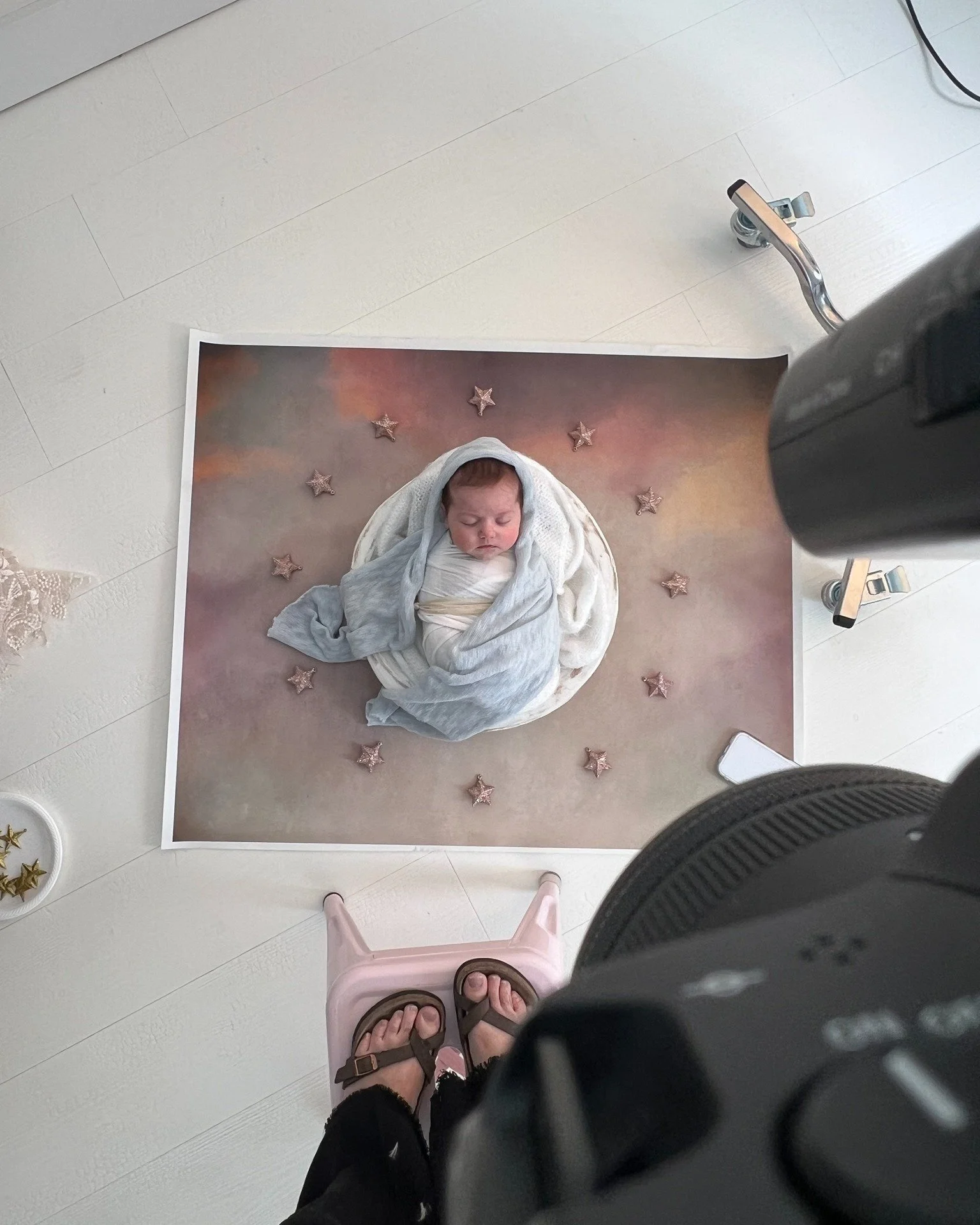 This newborn session was gently inspired by Baby's birthday - the Feast of the Immaculate Conception &mdash; a celebration of grace, innocence, and God&rsquo;s perfect design from the very beginning. 

And yes&hellip; if you look closely, you may spo