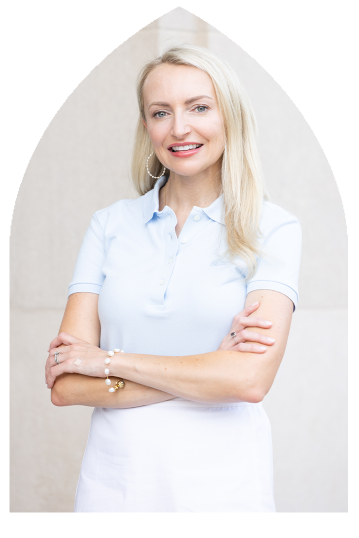 Catholic headshot with light background