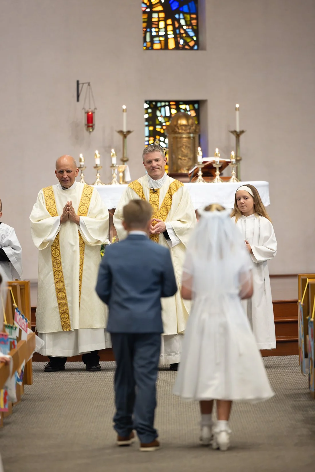Catholic first communion mass St. Louis, Missouri