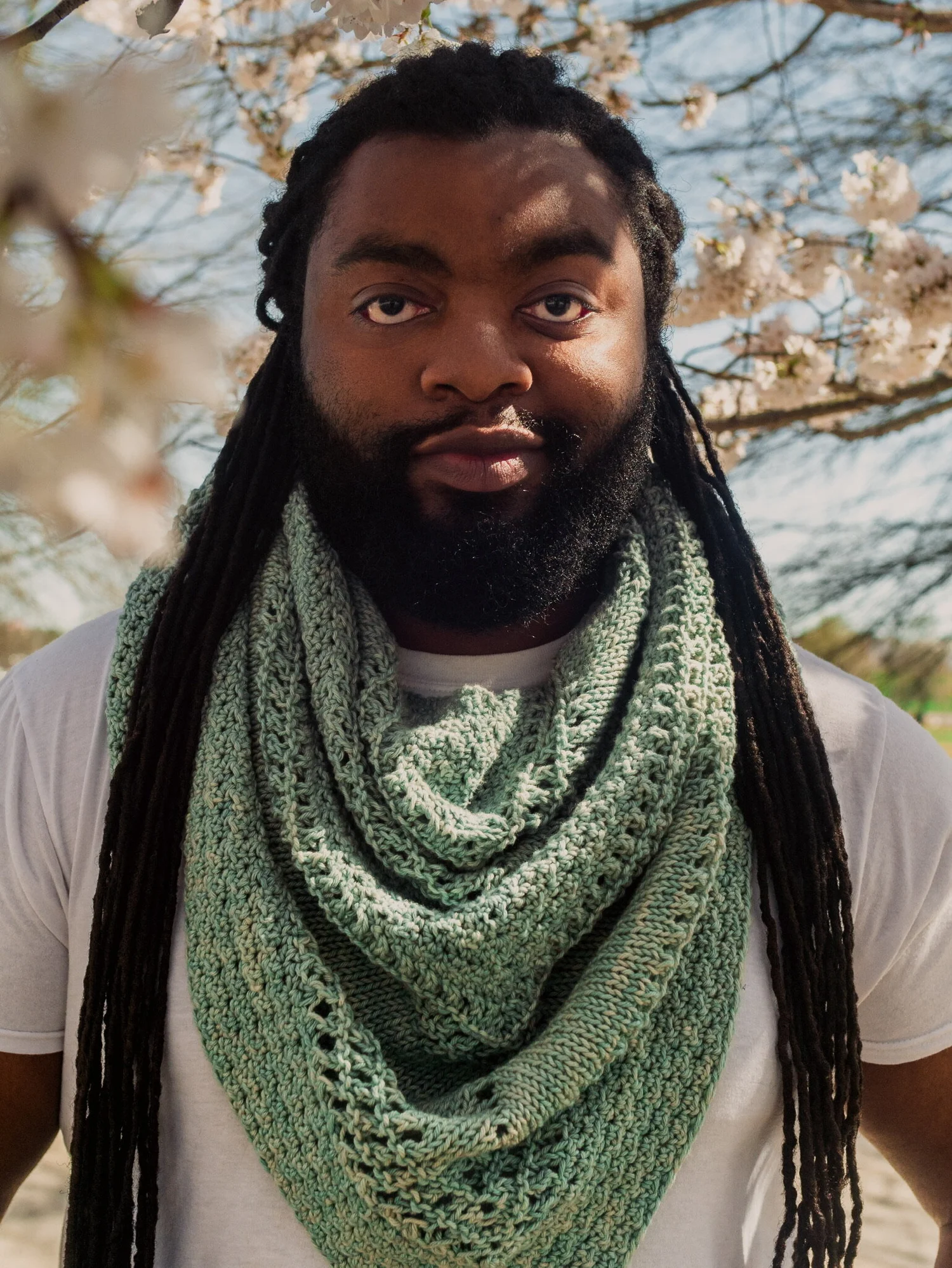 green scarf pattern