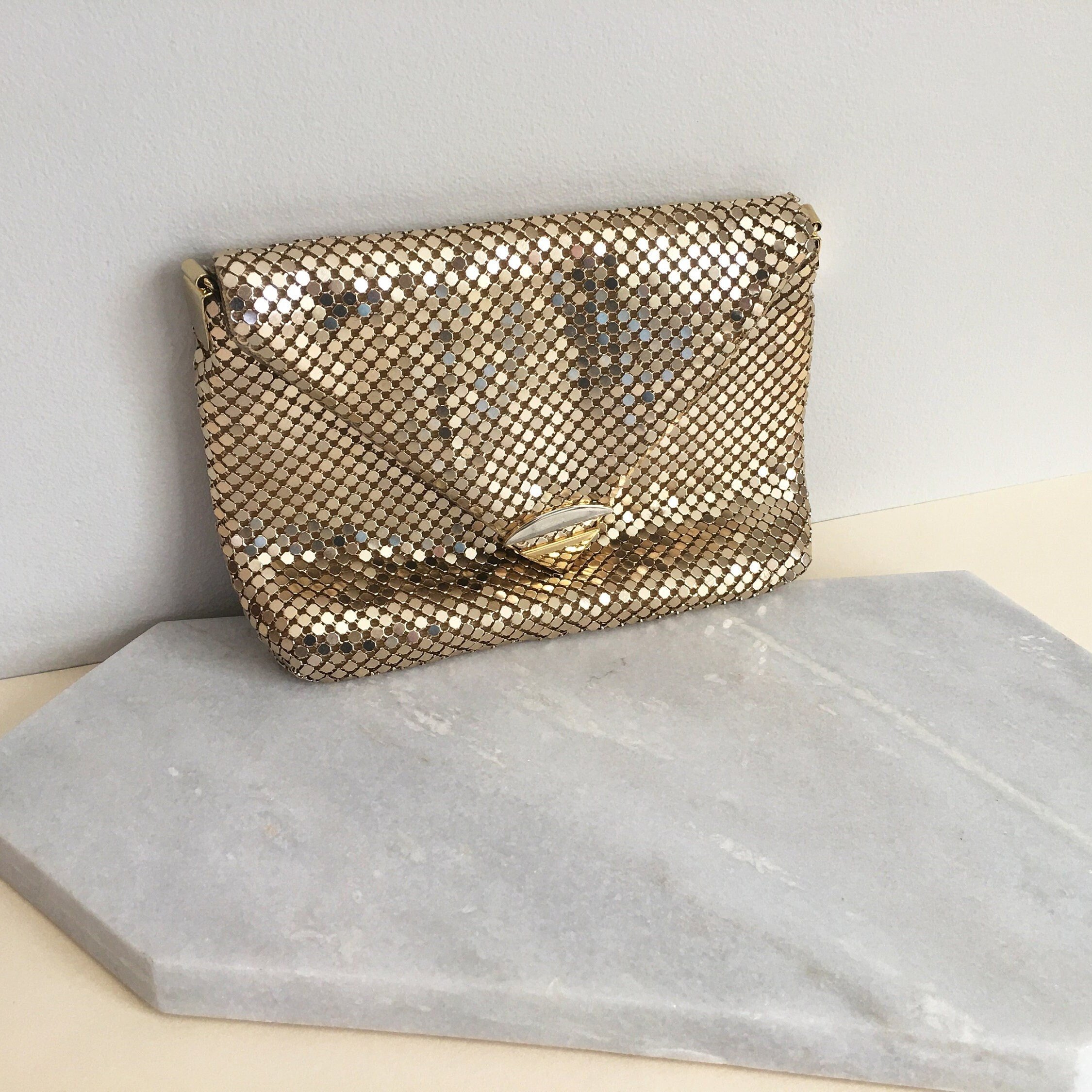 Vintage Gold Mesh Purse
